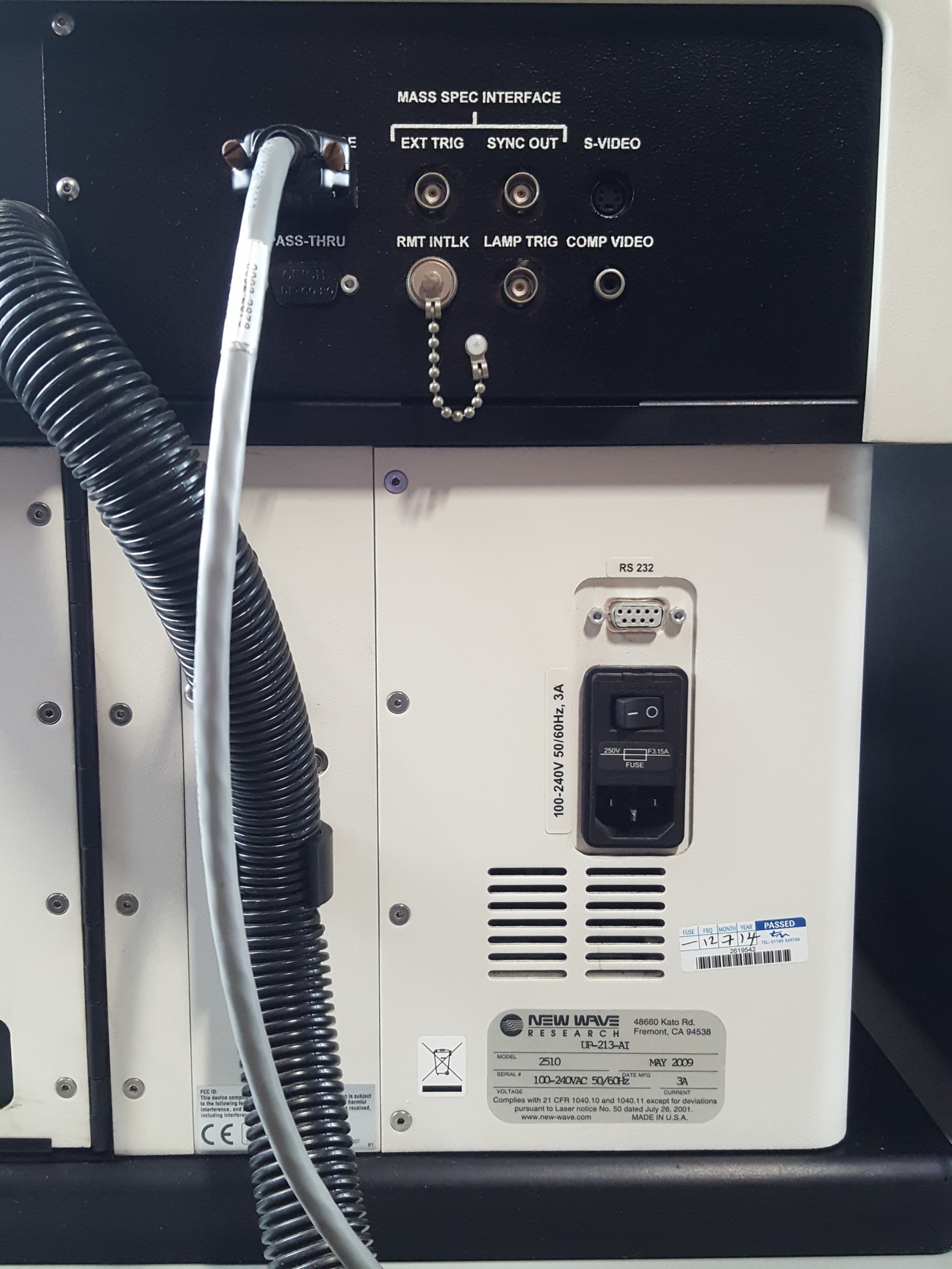 Image of New Wave Research UP-213 2510 Laser Ablation System ICP-MS Tempest 11358 Camera
