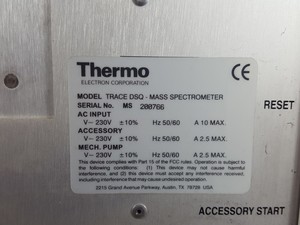 Thumbnail image of Thermo Finnigan Trace GC Ultra + DSQ Mass Spectrometer System Lab
