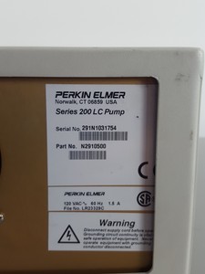Thumbnail image of Perkin Elmer Series 200 HPLC System - Pumps, Autosampler, Mixer & Manuals Lab