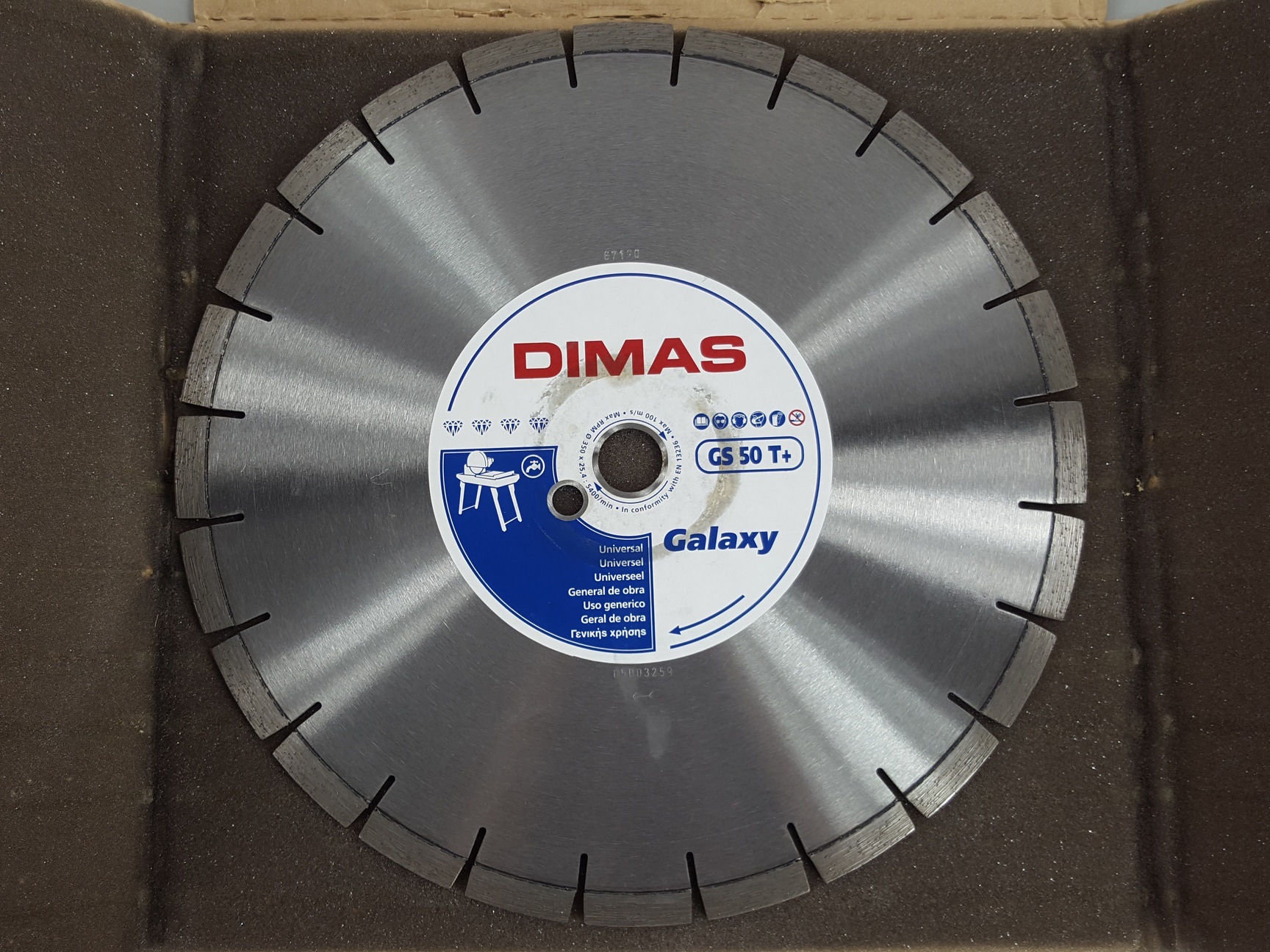 Dimas Galaxy GS50T+ 14" Buehler 8371406 Masonry Diamond Saw Blade 14" x 0.70"