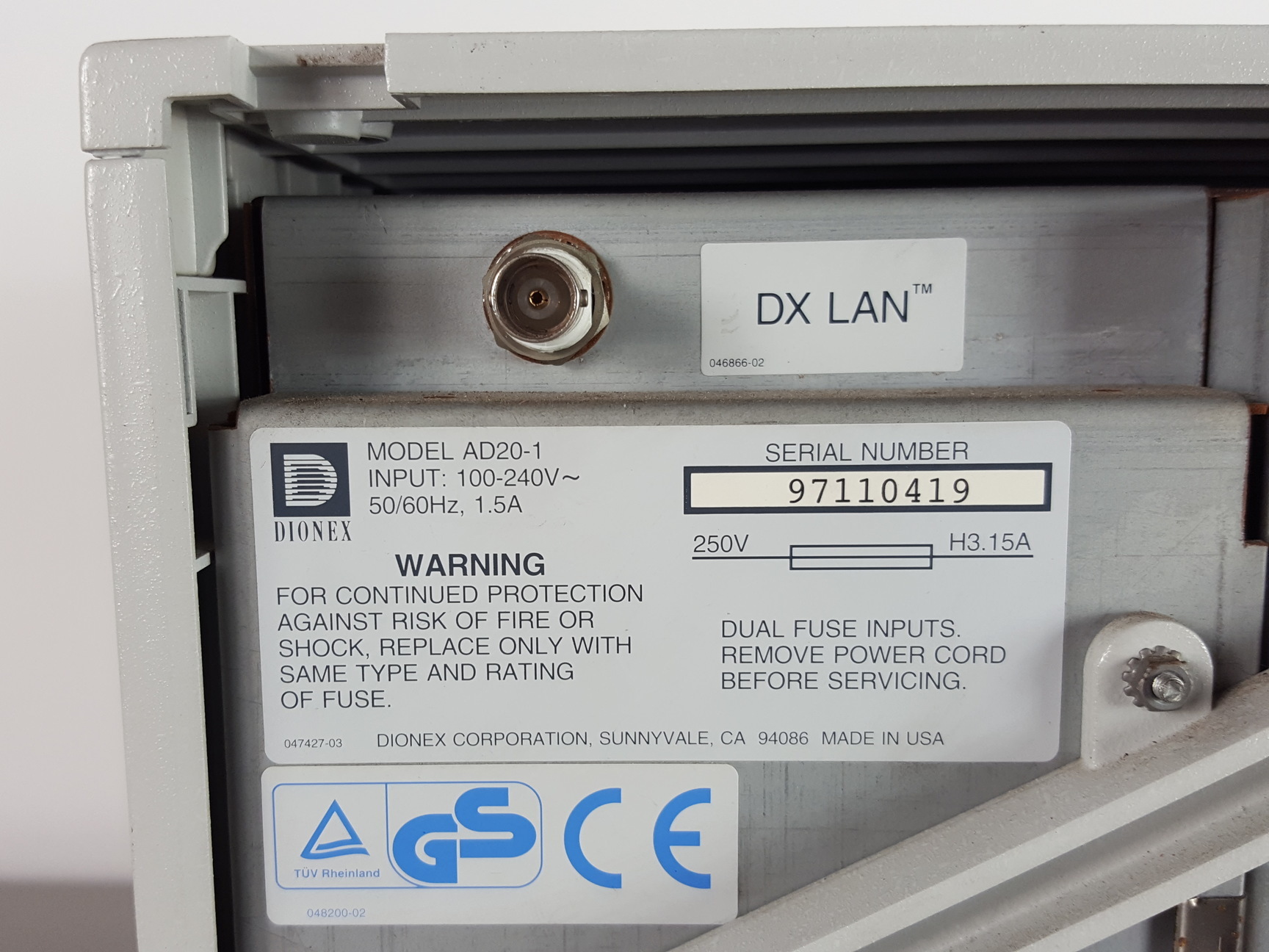 Image of Dionex AD20 Absorbance Detector HPLC Spares / Repairs Lab