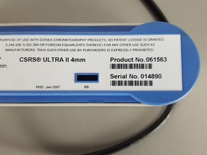 Thumbnail image of Dionex CSRS Ultra II 4mm - Eluent Suppressor for Ion Chromatography PN 061563.