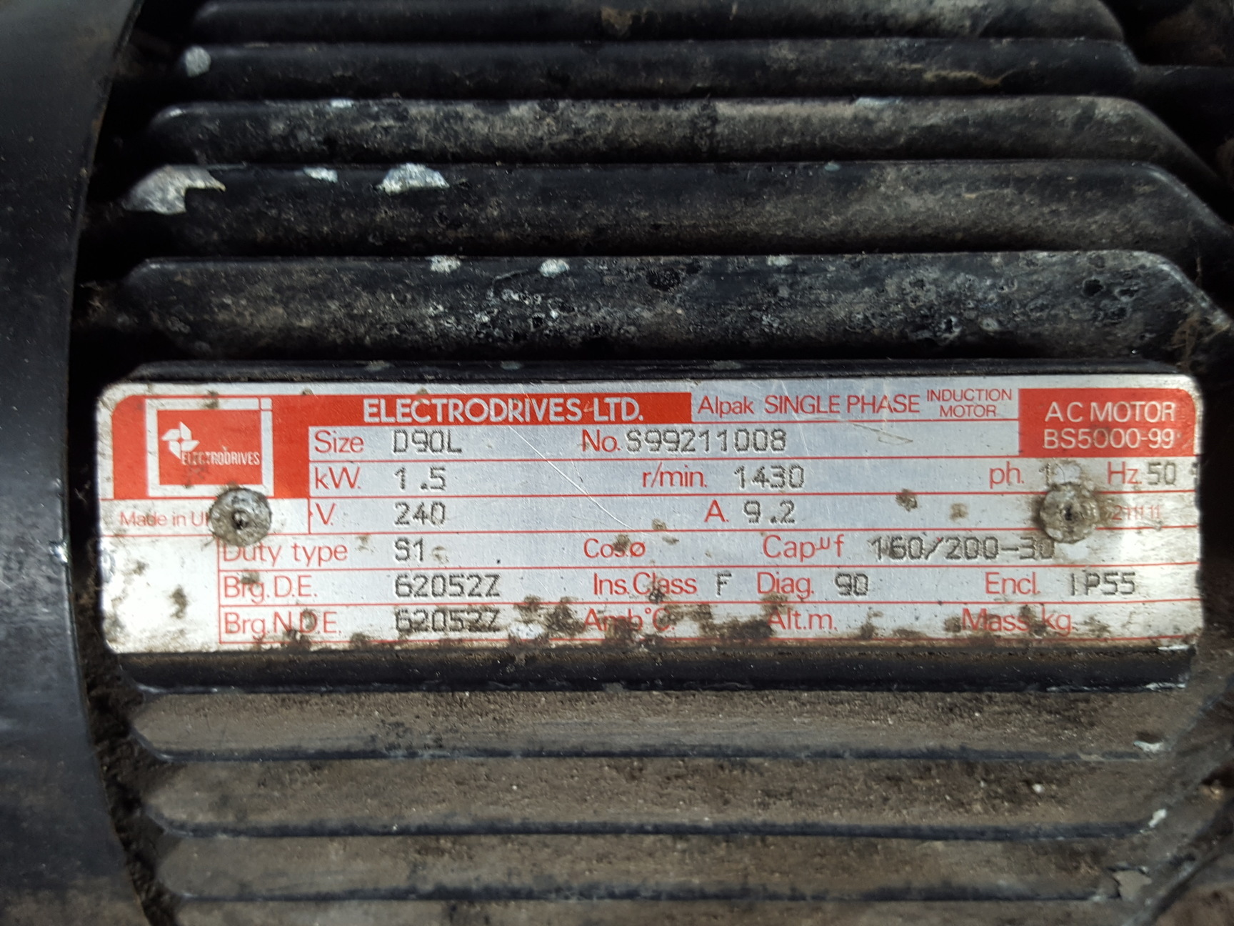 Image of Occo Coolers Ltd Hydraulic Oil Cooling Unit & Electrodrives Ltd D90L Pump  Lab