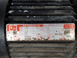Thumbnail image of Occo Coolers Ltd Hydraulic Oil Cooling Unit & Electrodrives Ltd D90L Pump  Lab
