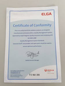 Thumbnail image of ELGA Veolia Purification Cartridge Pack Part no. LC163 Lab Water Purifier