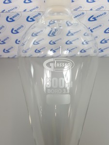 Thumbnail image of 200 x Glassco 149.202.05 Squibb Shaped Separating Funnels 500mL Lab