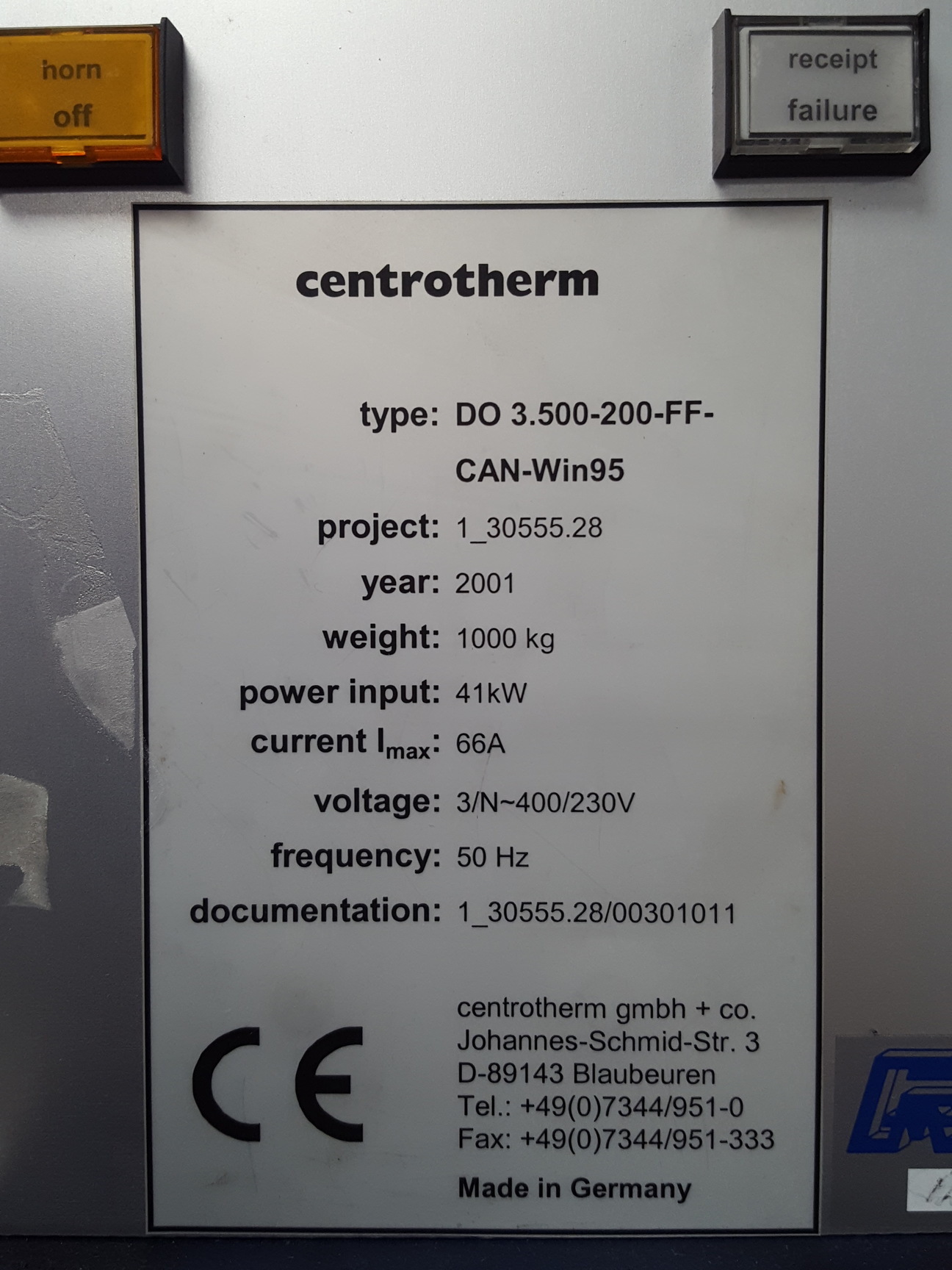 Image of Centrotherm Model 1090 Furnace High Temperature Oven 950C Inert Gases Lab
