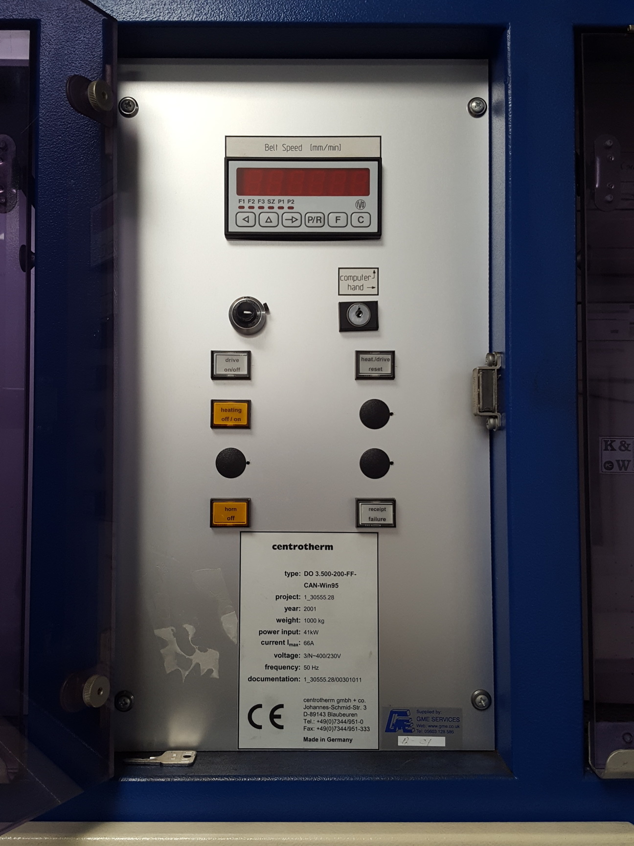 Image of Centrotherm Model 1090 Furnace High Temperature Oven 950C Inert Gases Lab