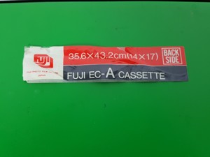 Thumbnail image of Lot of 4 Fuji EC-A Cassettes 14x17" 35.6 x 43.2cm X-Ray Casette Lab