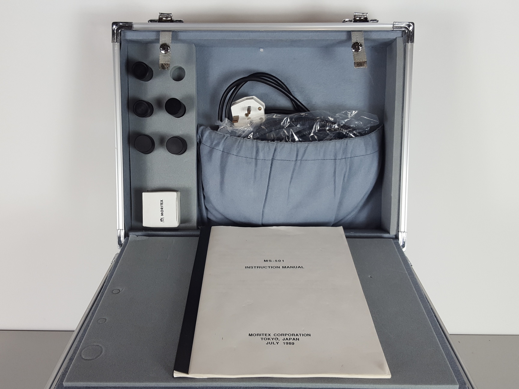 Image of Moritex Scopeman MS-501 Visual Screen Video 8 Fiber Microscope Inspection Lab