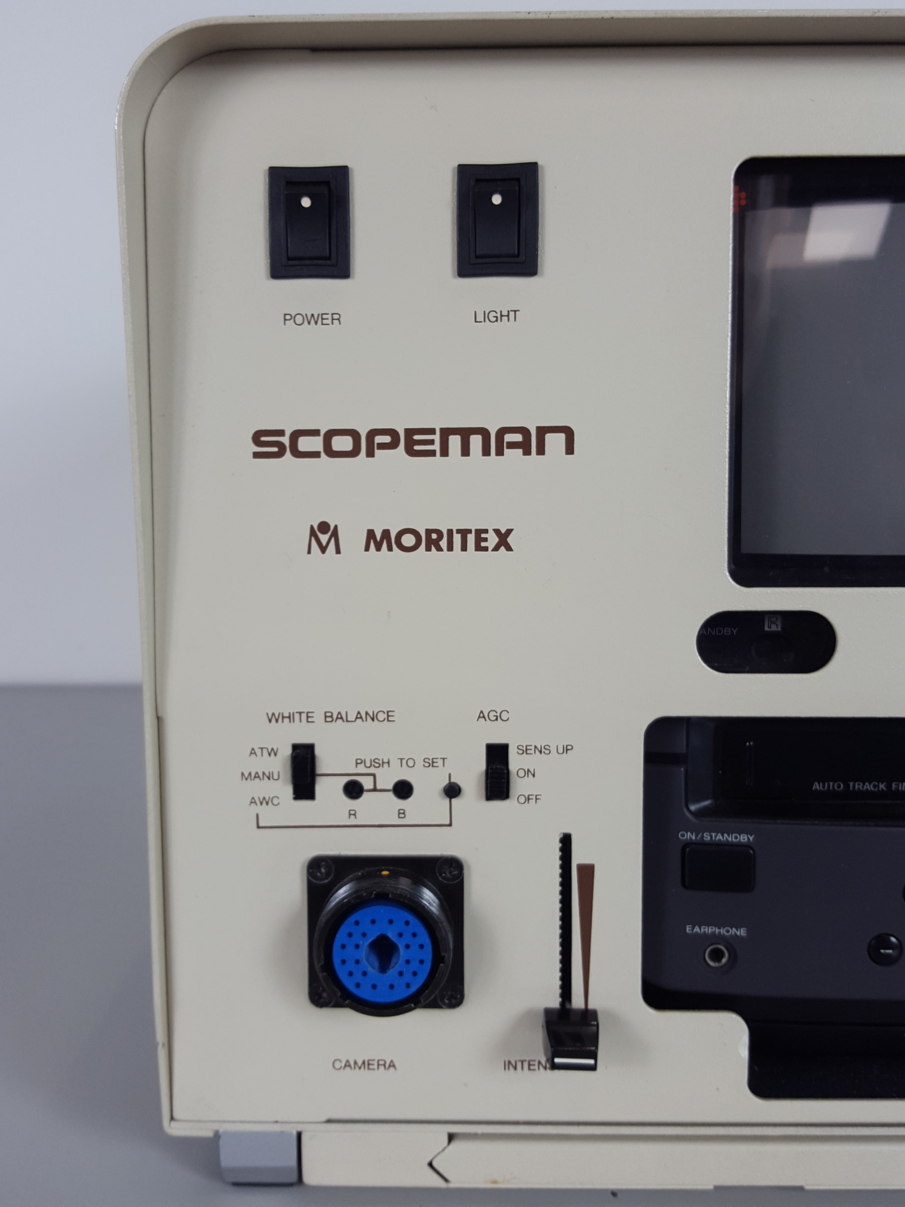 Image of Moritex Scopeman MS-501 Visual Screen Video 8 Fiber Microscope Inspection Lab