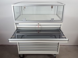 Thumbnail image of Polstore 10 Drawer Museum / Jewellery Toughened Glass Display Chest Cabinet