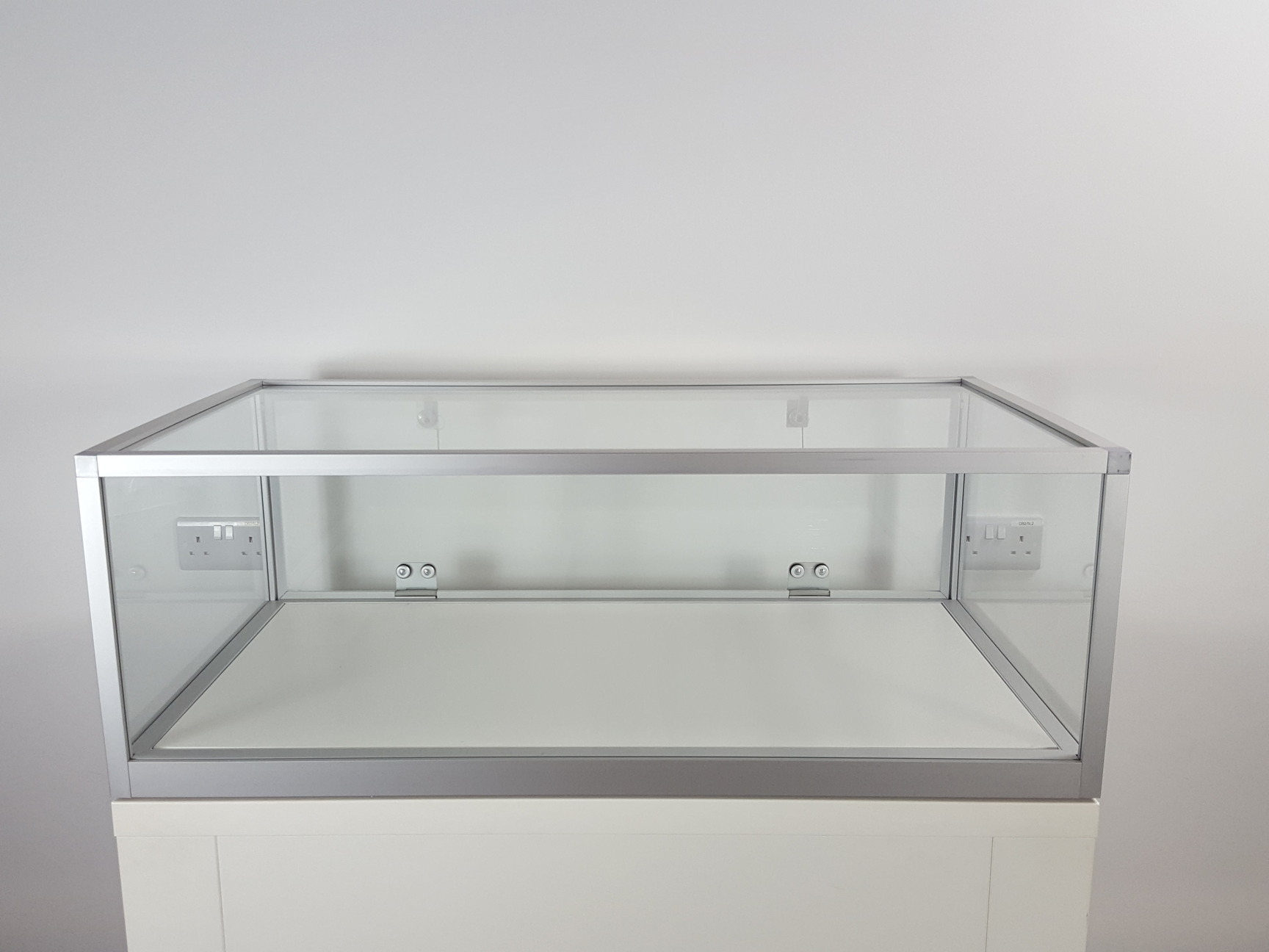 Image of Polstore 10 Drawer Museum / Jewellery Toughened Glass Display Chest Cabinet