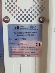 Thumbnail image of AEM Veeco Atomic Force Microscope System APEM-1000 AP-0100 OPTEM 28-21-10 M