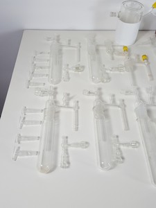 Thumbnail image of Job Lot Lab Glassware Glass Condensing Apparatus, Condensers, Dropping Funnels