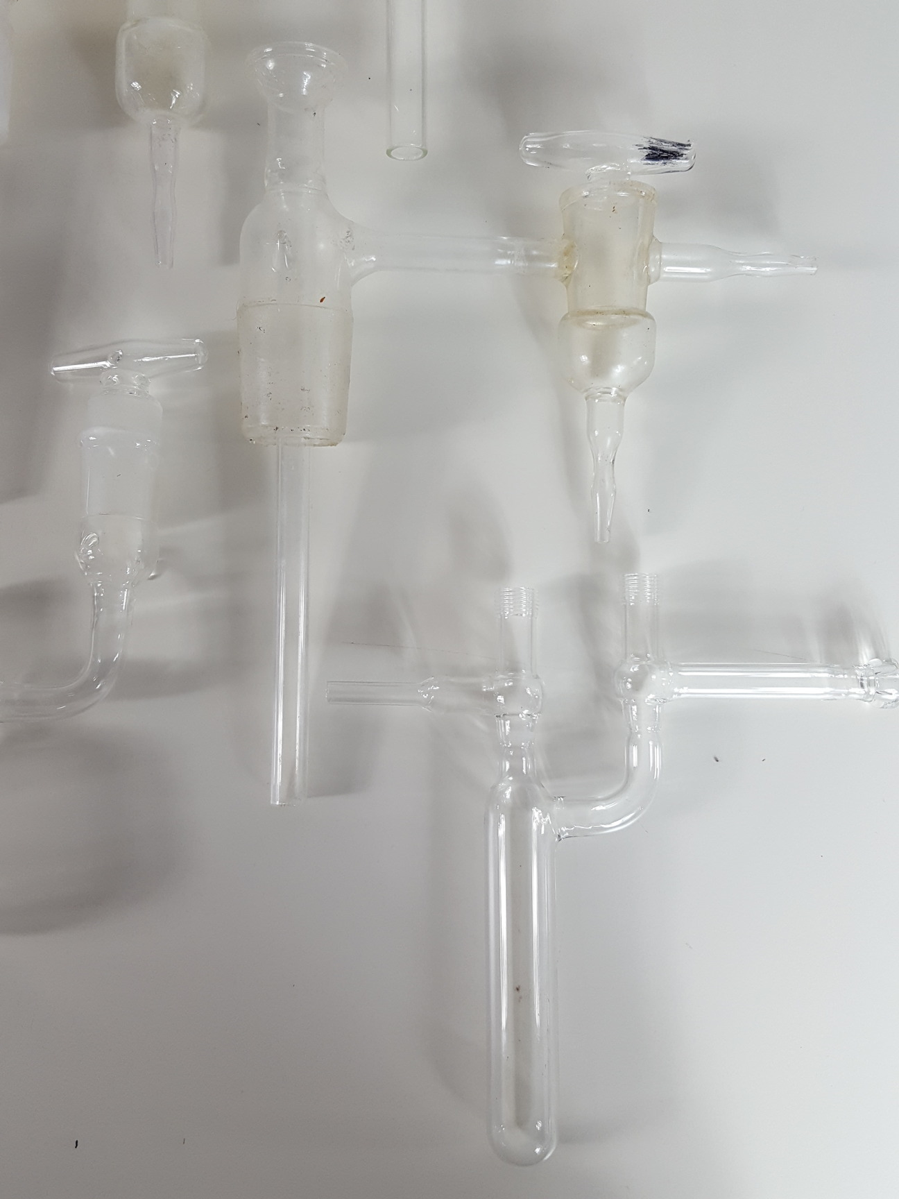 Image of Job Lot Lab Glassware Glass Condensing Apparatus, Condensers, Dropping Funnels