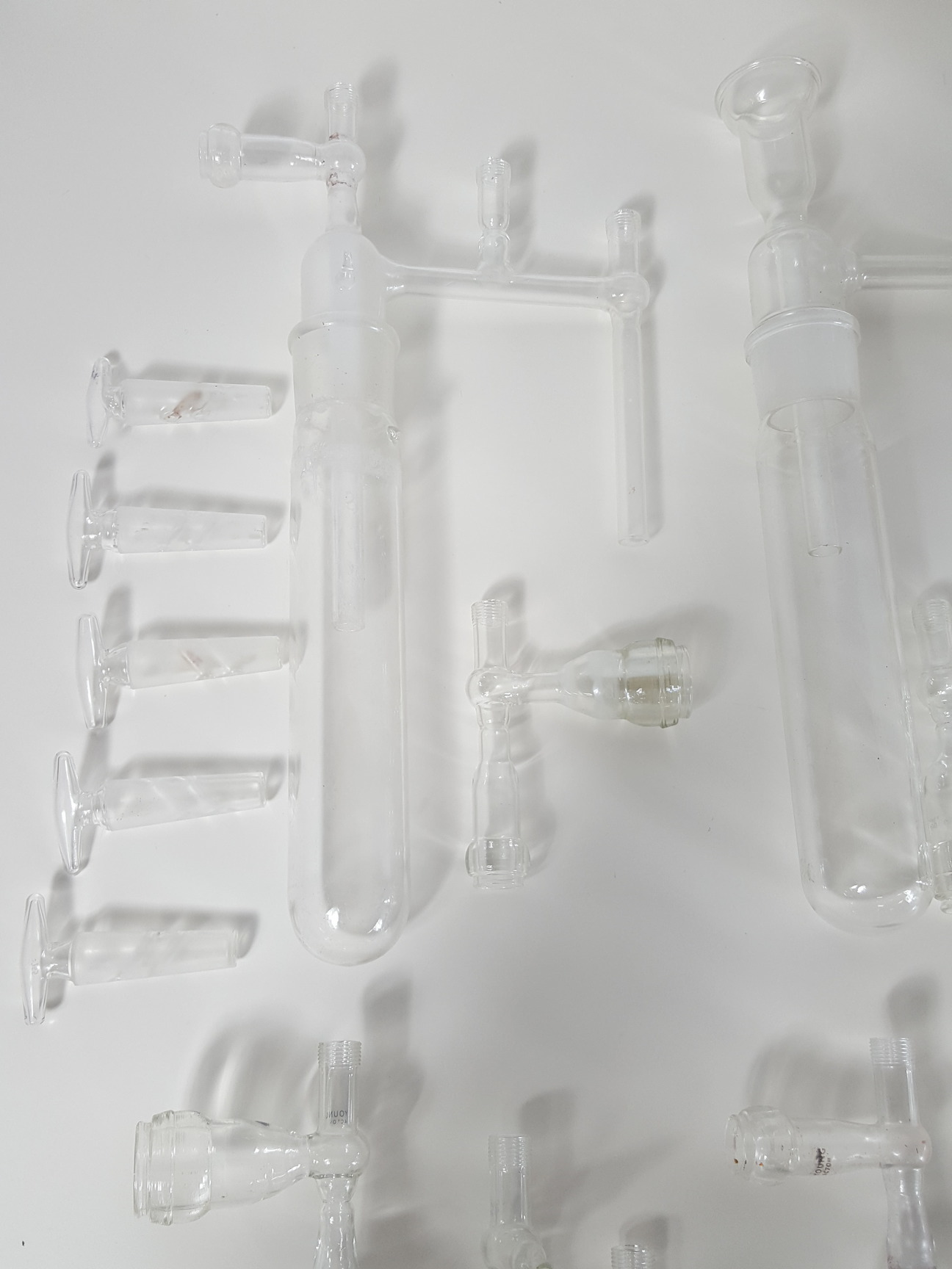 Image of Job Lot Lab Glassware Glass Condensing Apparatus, Condensers, Dropping Funnels