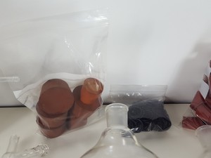 Thumbnail image of Job Lot Lab Glassware Glass Condensing Apparatus, Condensers, Dropping Funnels