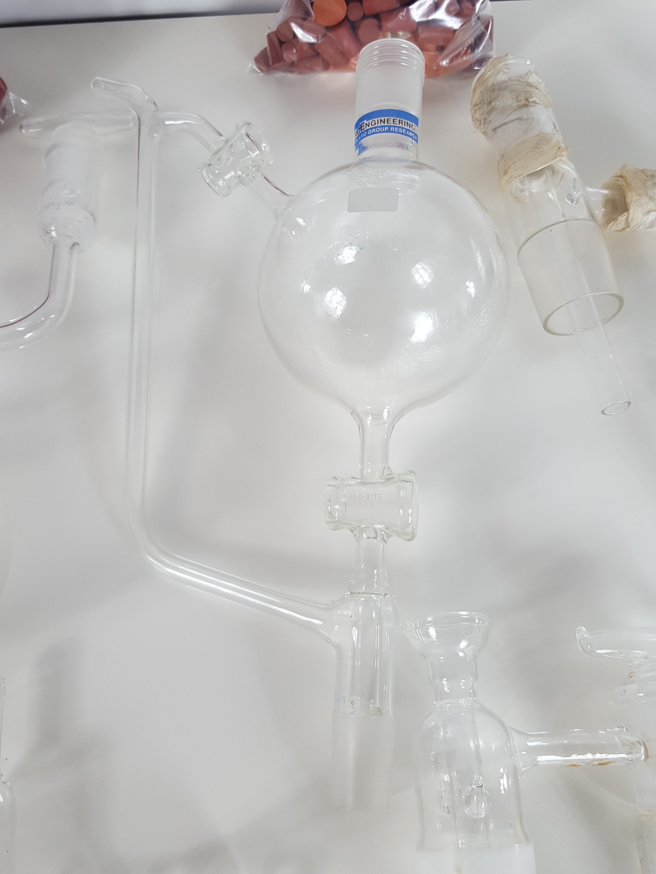 Image of Job Lot Lab Glassware Glass Condensing Apparatus, Condensers, Dropping Funnels