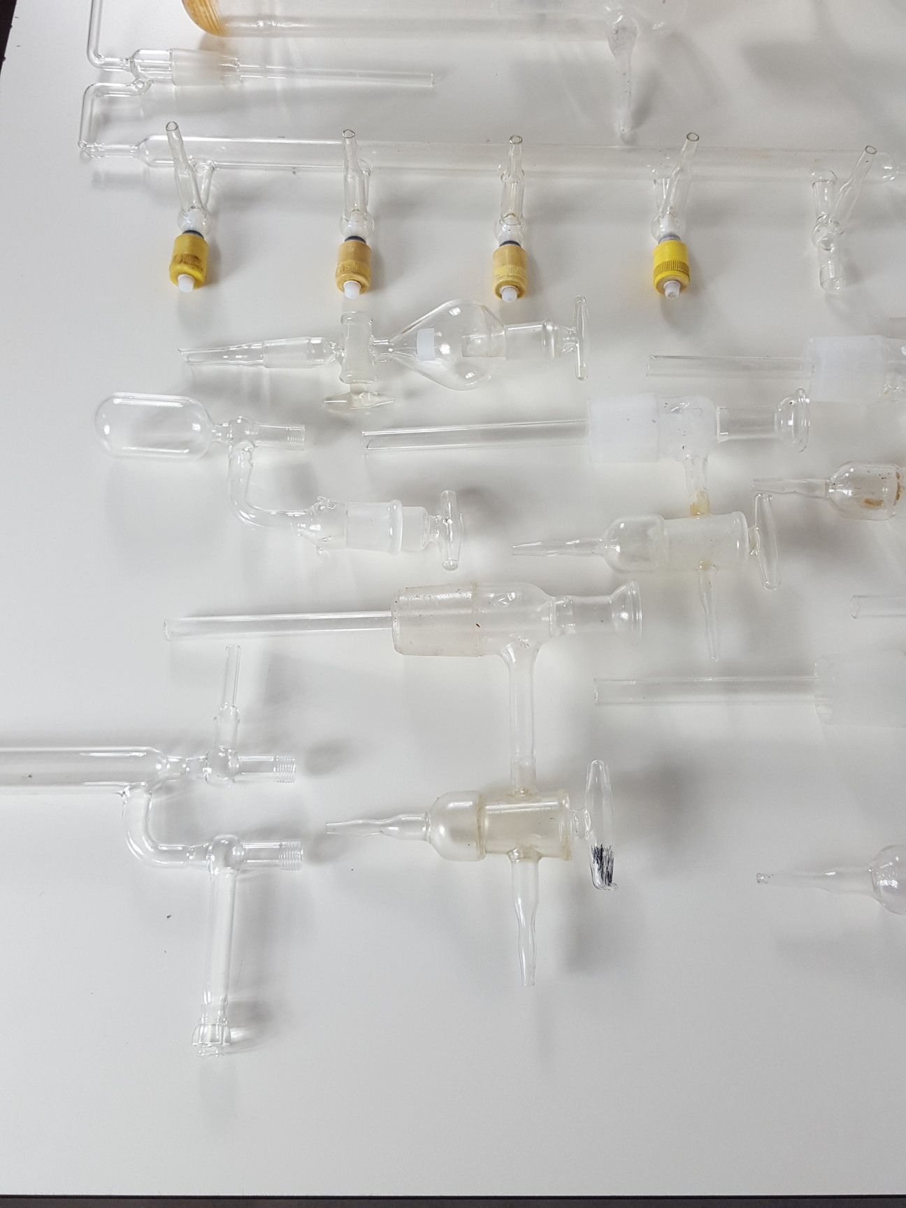 Image of Job Lot Lab Glassware Glass Condensing Apparatus, Condensers, Dropping Funnels