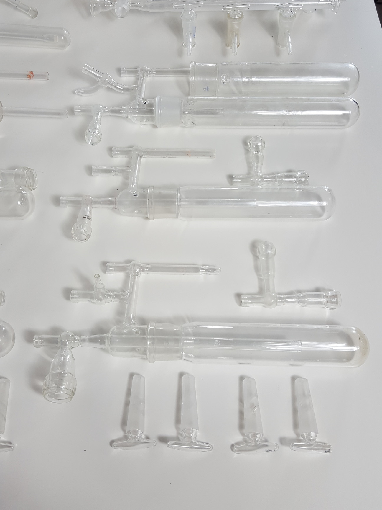 Image of Job Lot Lab Glassware Glass Condensing Apparatus, Condensers, Dropping Funnels