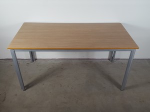 Thumbnail image of Foldable Table / Desk Steel Frame Collapsible Wooden Topped Function Event Hall