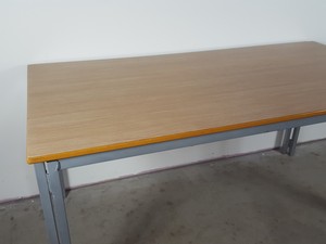 Thumbnail image of Foldable Table / Desk Steel Frame Collapsible Wooden Topped Function Event Hall