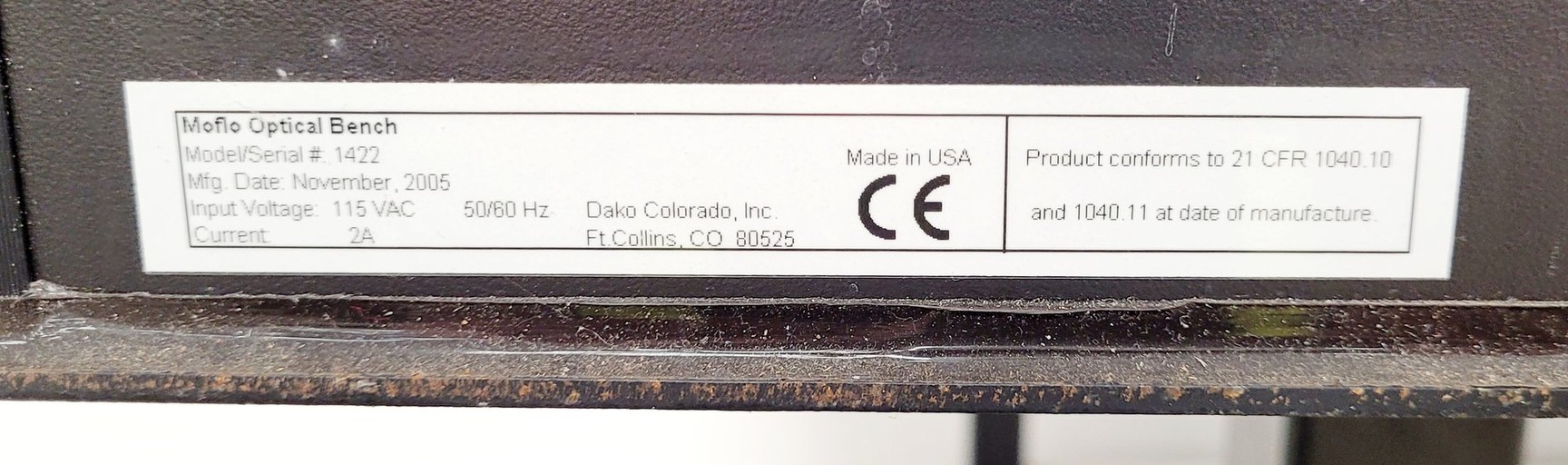 Image of Beckman/MoFlo Optical Imperial Table