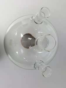 Thumbnail image of Quickfit 5 Litre 5000ml Three-Vertical Neck Round Bottom Glass Flask Lab