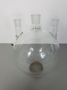 Thumbnail image of 5000ml / 5 Litre Three-Vertical Neck Round Bottom Glass Flask Lab