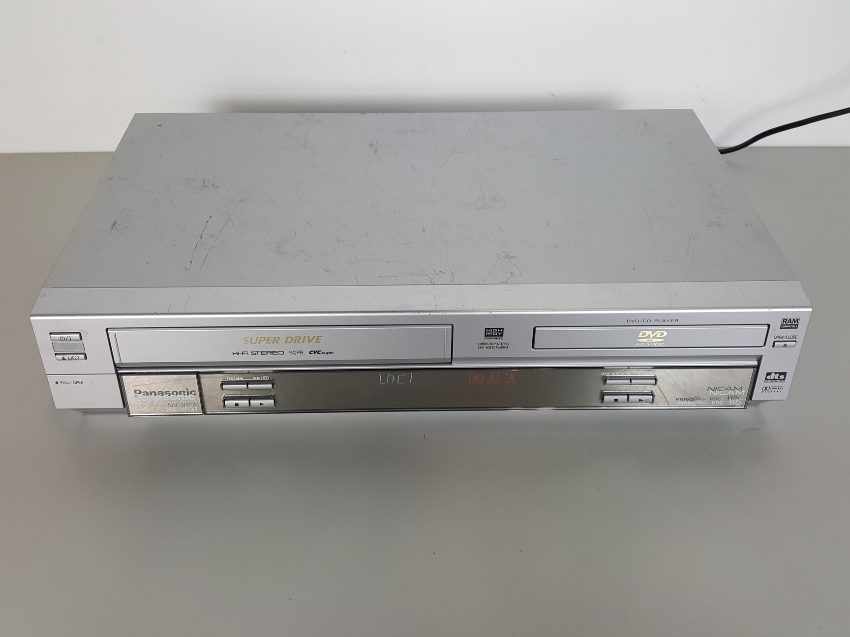 Image of Panasonic DVD/CD Player/ VHS Video Cassette Recorder Model - NV-VP31