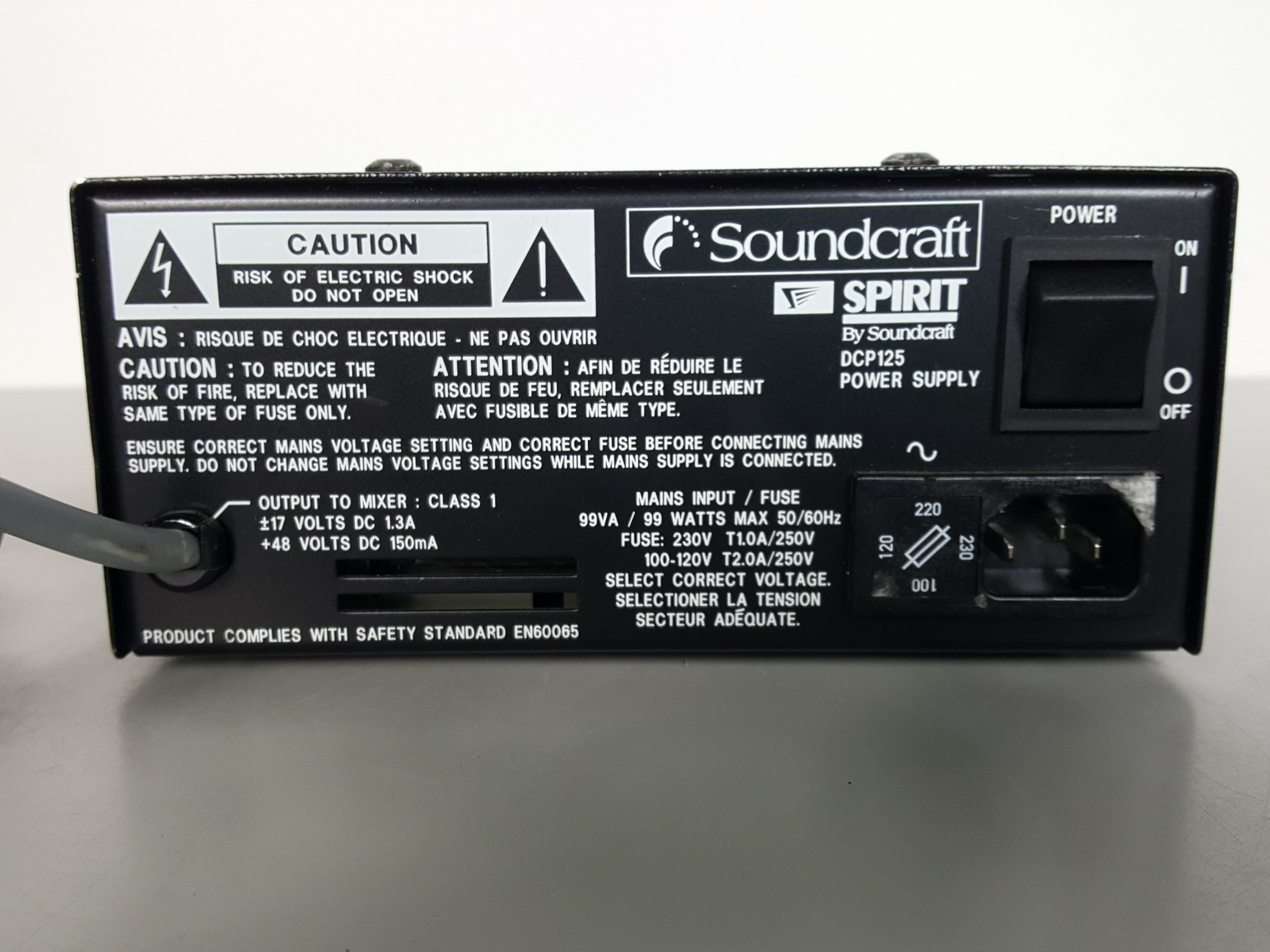Image of Soundcraft Spirit Live 3-2 Analog Audio Mixer with Power Supply