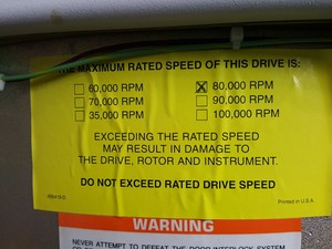 Thumbnail image of Beckman Coulter Optima XL-80K Ultracentrifuge 80000rpm Lab - Spares / Repairs