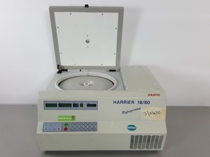 Thumbnail image of MSE Sanyo Harrier 18/80 Refrigerated Centrifuge With MSE 43124-141 6000rpm Rotor