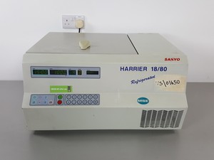 Thumbnail image of MSE Sanyo Harrier 18/80 Refrigerated Centrifuge With MSE 43124-141 6000rpm Rotor