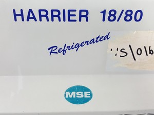 Thumbnail image of MSE Sanyo Harrier 18/80 Refrigerated Centrifuge With MSE 43124-141 6000rpm Rotor