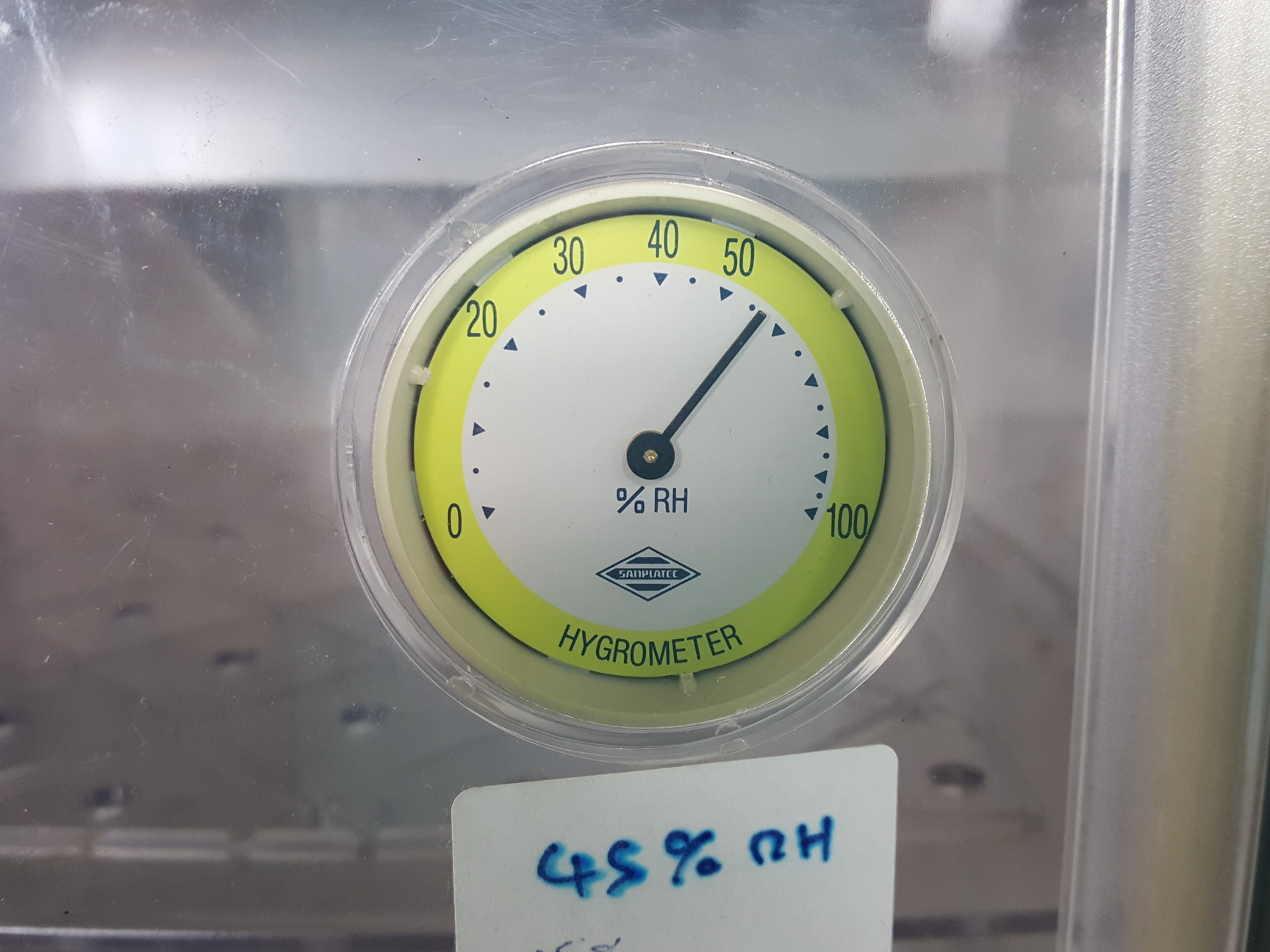 Image of Sanplatec D-BOX Desiccation Cabinet Auto-type Desiccator with Hygrometer Lab