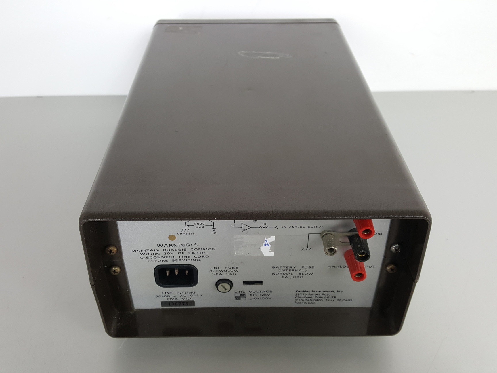 Image of Keithley 614 Electrometer Lab