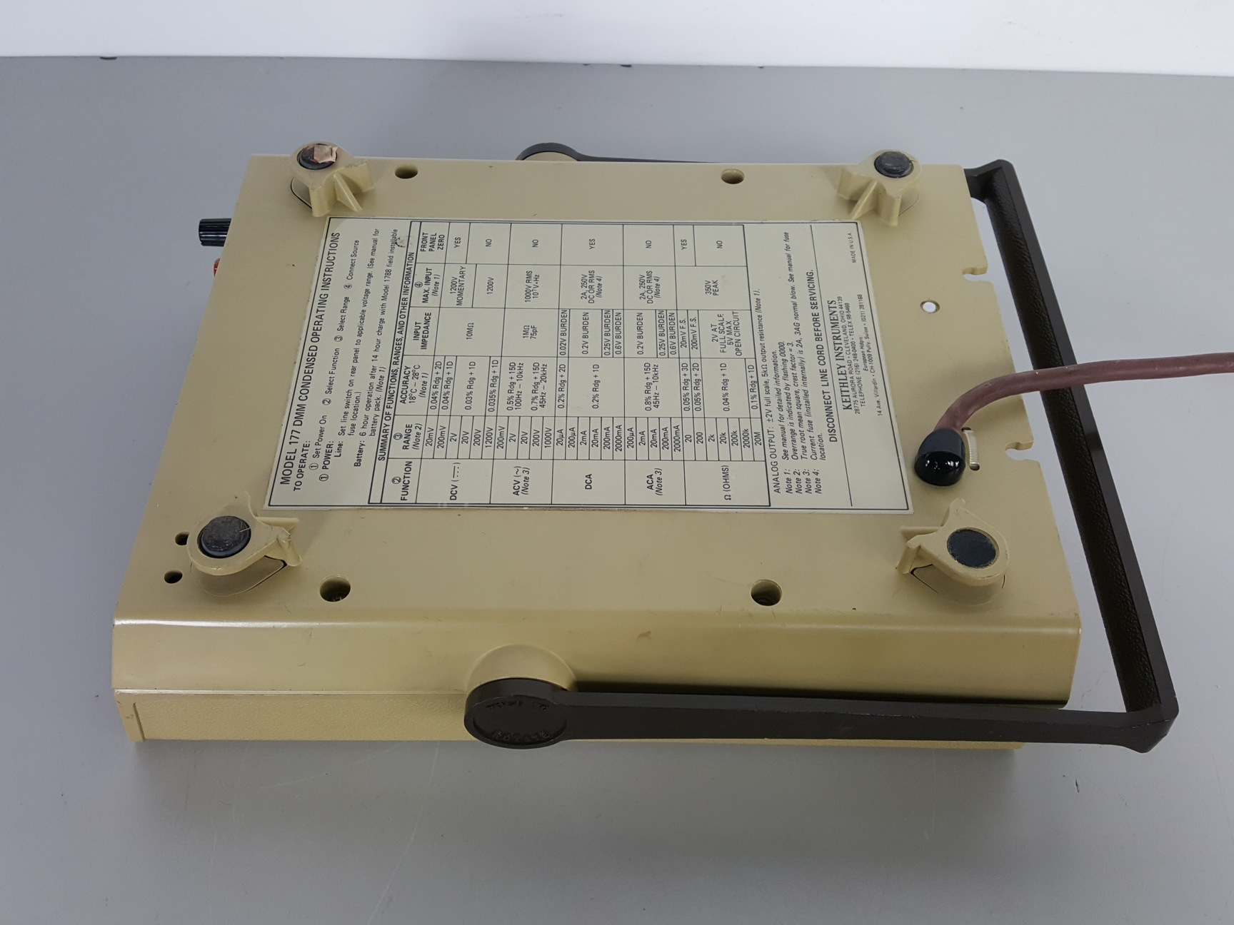 Image of Keithley 177 Microvolt DMM Multimeter Lab