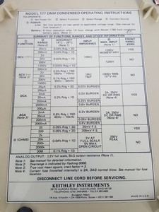Thumbnail image of Keithley 177 Microvolt DMM Multimeter Lab