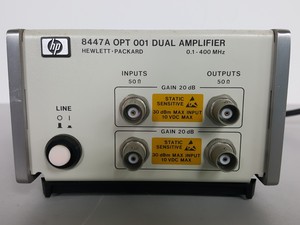 Thumbnail image of HP Hewlett Packard 8447A OPT 001 Dual Amplifier Lab