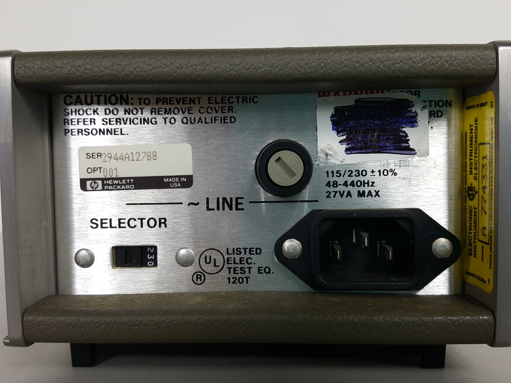 Image of HP Hewlett Packard 8447A OPT 001 Dual Amplifier Lab