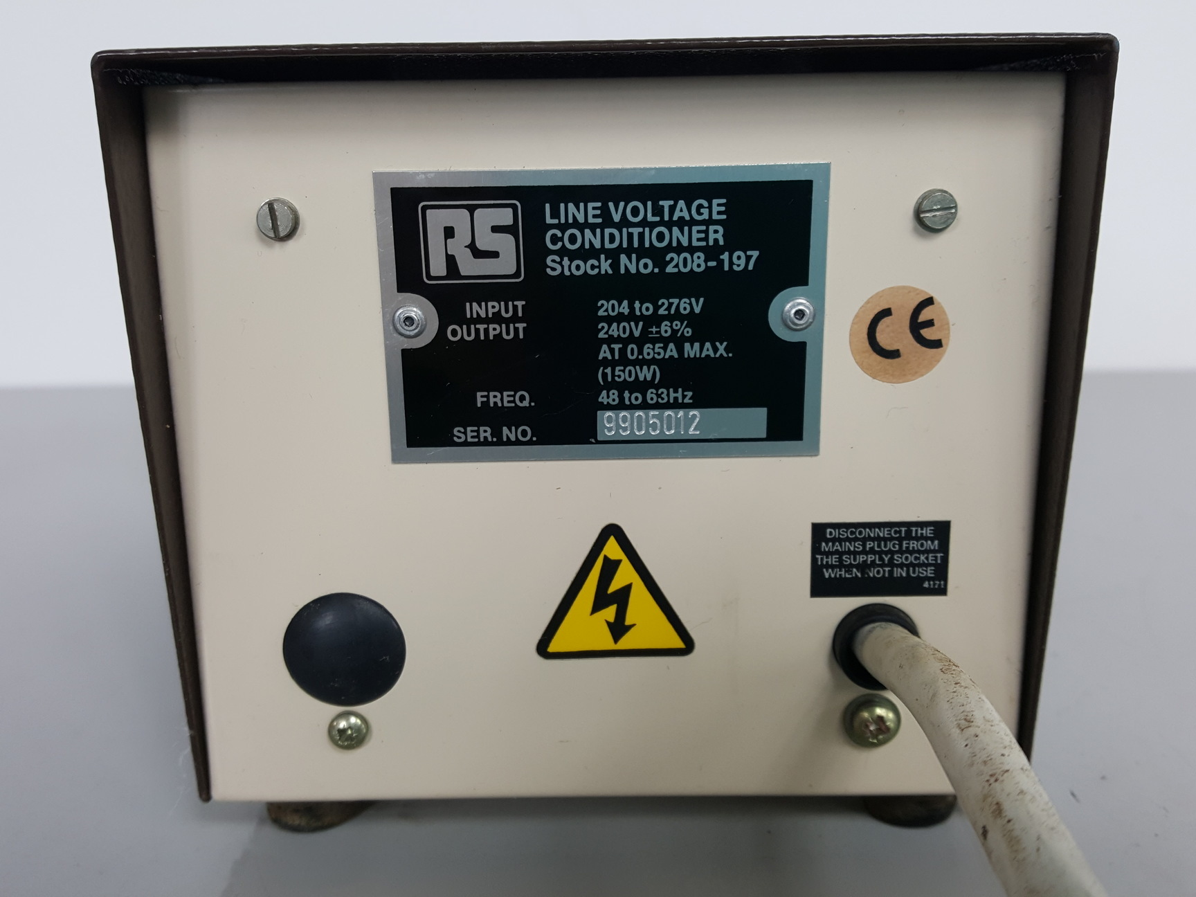 Image of RS Line Voltage Conditioner Stock no. 208-197 Lab