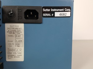 Thumbnail image of Sutter Instrument Co. Model P-87 Flaming / Brown Micropipette Puller Lab