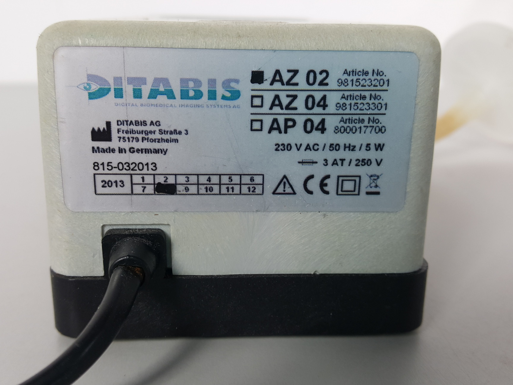 Image of Ditabis Vacuum Aspiration System  Model AZ 02 with Bottle Lab Aspirator