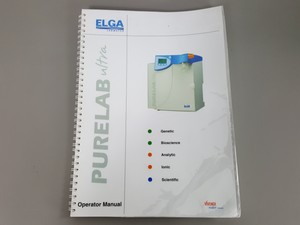 Thumbnail image of ELGA PURELAB ULTRA Water Purification system & ELGA 75L Reservoir w/ Accessories