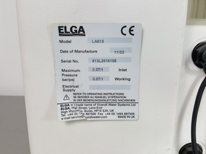 Thumbnail image of ELGA PURELAB ULTRA Water Purification system & ELGA 75L Reservoir w/ Accessories