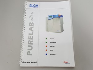 Thumbnail image of ELGA PURELAB ULTRA ULXXXAN Water Purification Purifier  & ELGA 40L Reservoir Lab