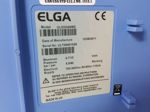 Thumbnail image of ELGA PURELAB ULTRA ULXXXAN Water Purification Purifier  & ELGA 40L Reservoir Lab
