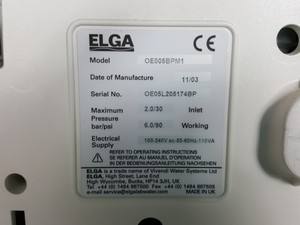 Thumbnail image of ELGA PURELAB OE005BPM1 Option Water Purification system & ELGA 40L Reservoir
